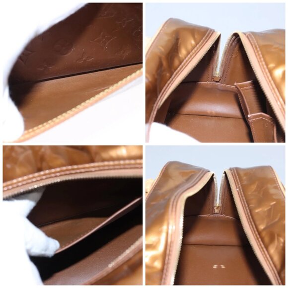 LOUIS VUITTON Monogram Vernis Tompkins Square Bag Bronze - Picture 11 of 15